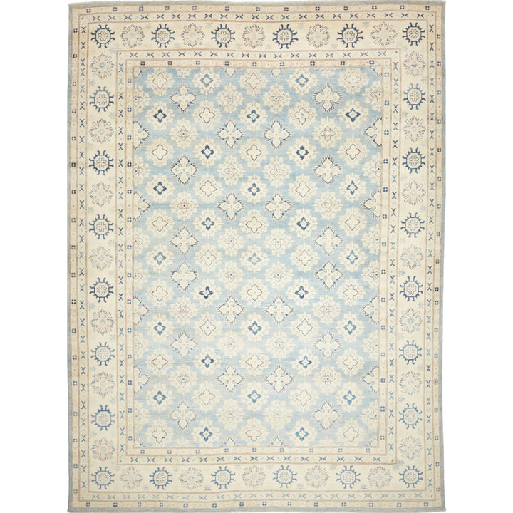 Kazak Rug from Afghanistan 9x12 ft hand-knotted 16450973
A Kazak Style top modern interior design carpet, hand-knotted fine wool. Use: Indoor, living room, dining room, bedroom, entry, lounge or office.