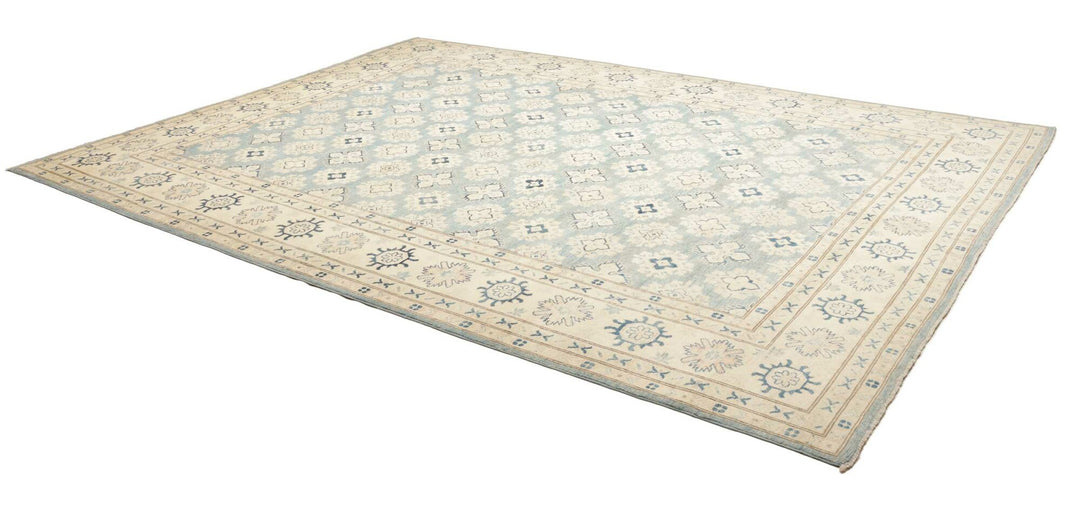Kazak Rug from Afghanistan 9x12 ft hand-knotted 16450973
A Kazak Style top modern interior design carpet, hand-knotted fine wool. Use: Indoor, living room, dining room, bedroom, entry, lounge or office.
