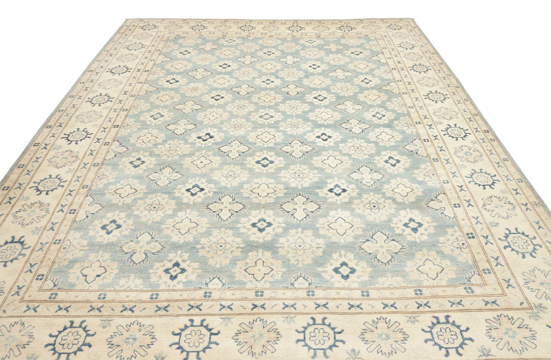 Kazak Rug from Afghanistan 9x12 ft hand-knotted 16450973
A Kazak Style top modern interior design carpet, hand-knotted fine wool. Use: Indoor, living room, dining room, bedroom, entry, lounge or office.