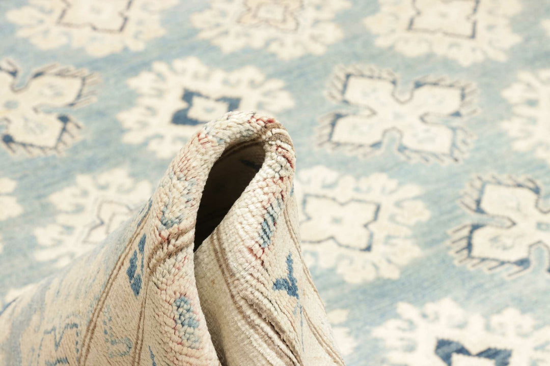 Kazak Rug from Afghanistan 9x12 ft hand-knotted 16450973
A Kazak Style top modern interior design carpet, hand-knotted fine wool. Use: Indoor, living room, dining room, bedroom, entry, lounge or office.