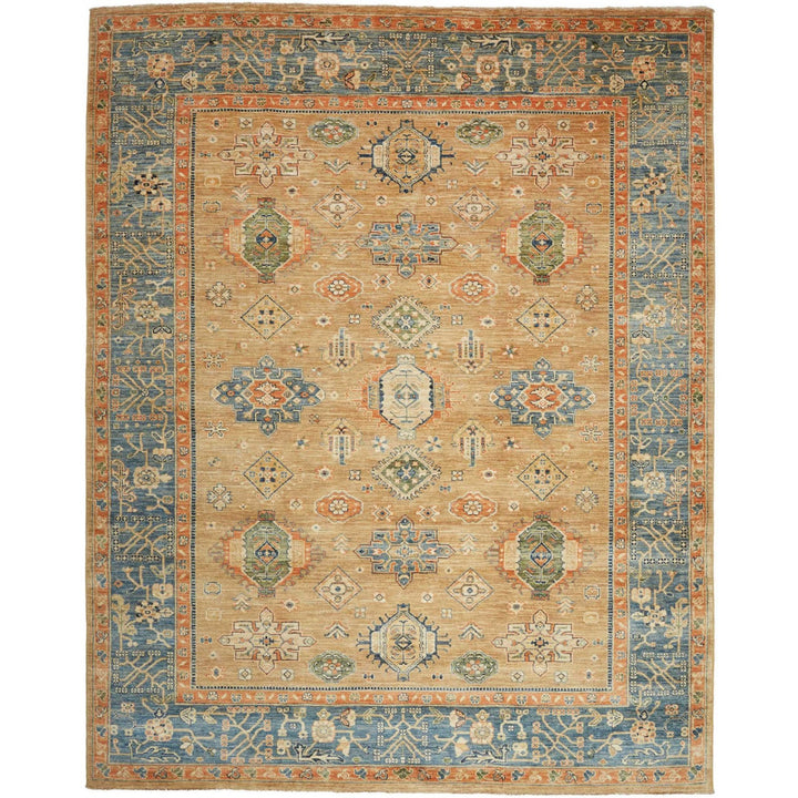 Afghan Ziegler rug 8x10 ft - 250 x 300 cm in a subtle pattern and design - ideal for the living room or dining room.