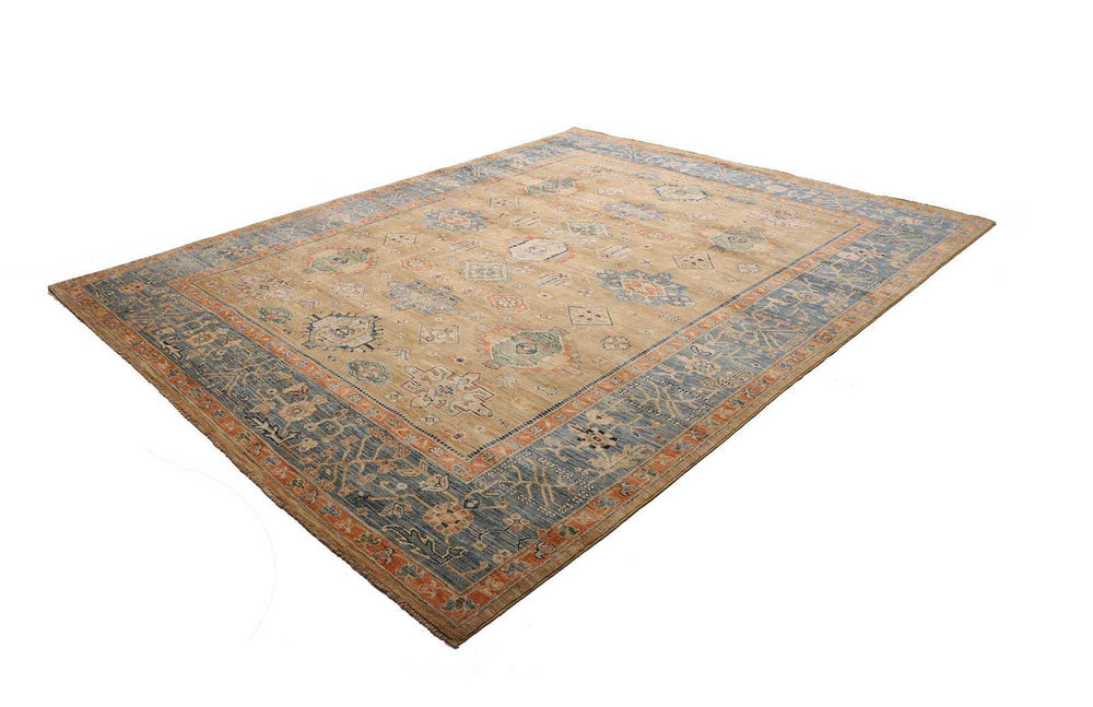 Afghan Ziegler rug 8x10 ft - 250 x 300 cm in a subtle pattern and design - ideal for the living room or dining room.