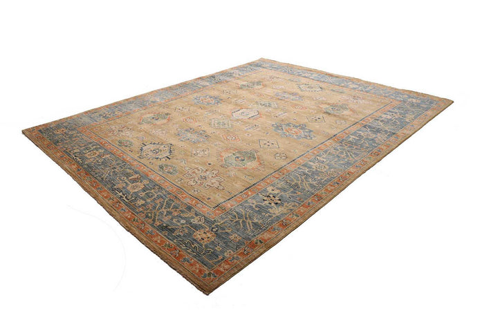 Afghan Ziegler rug 8x10 ft - 250 x 300 cm in a subtle pattern and design - ideal for the living room or dining room.