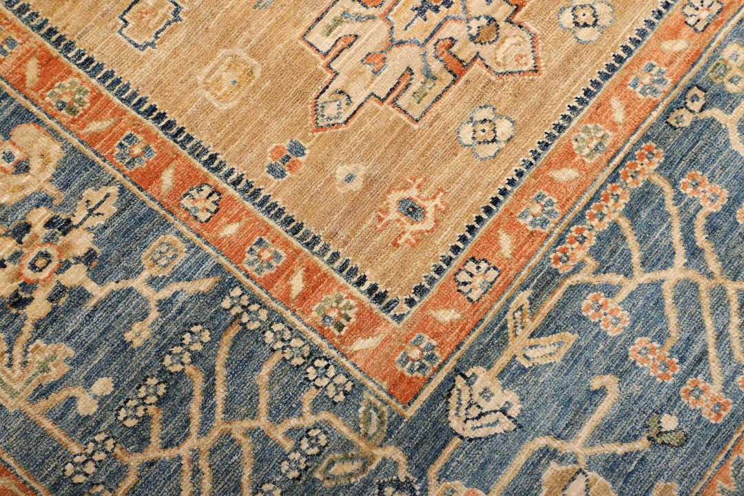 Afghan Ziegler rug 8x10 ft - 250 x 300 cm in a subtle pattern and design - ideal for the living room or dining room.