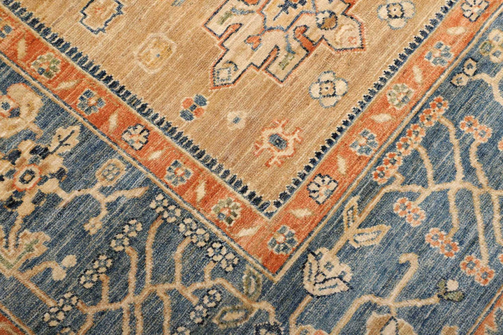 Afghan Ziegler rug 8x10 ft - 250 x 300 cm in a subtle pattern and design - ideal for the living room or dining room.