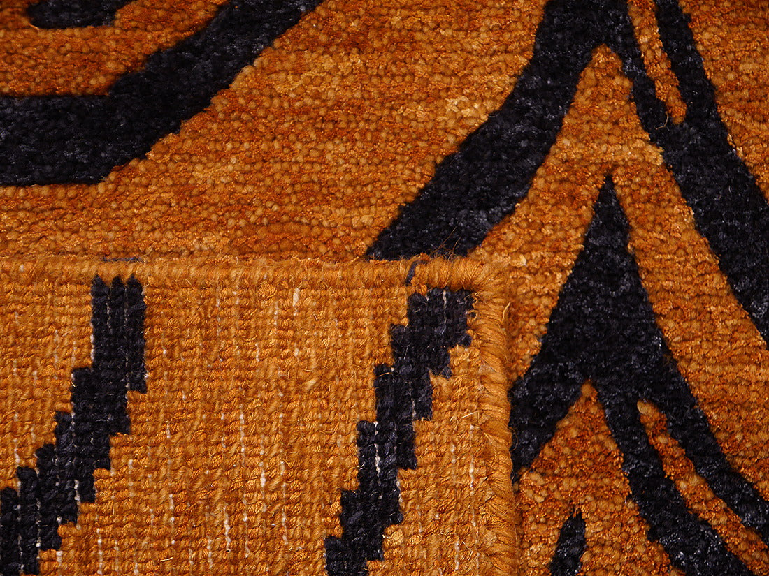 Tibetan Tiger Rug 6 x 3 ft hand-knotted - Djoharian Design 16469