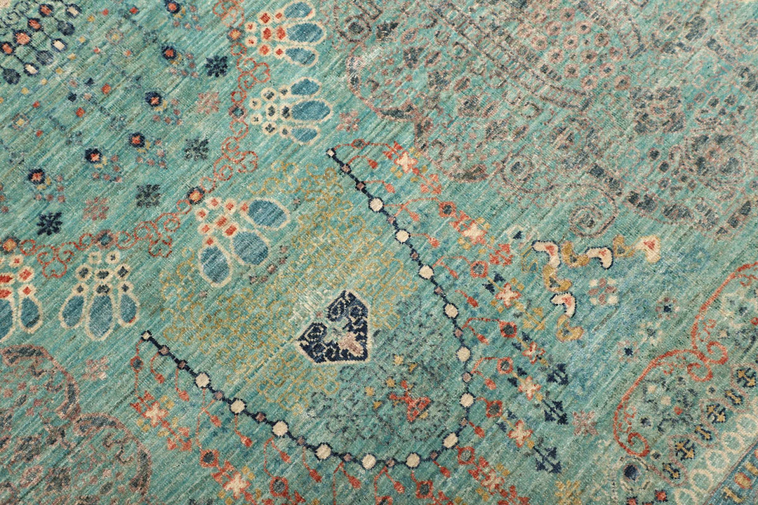 Kohinoor extra fine rug from Afghanistan 9x12 ft hand-knotted 16469063 - A Kohinoor Style top modern interior design carpet, hand-knotted fine wool. Use: Indoor, living room, dining room, bedroom, entry, lounge or office.