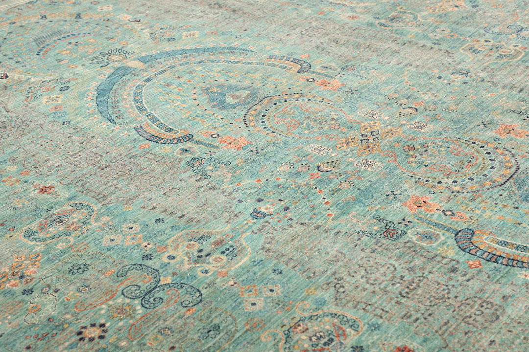 Kohinoor extra fine rug from Afghanistan 9x12 ft hand-knotted 16469063 - A Kohinoor Style top modern interior design carpet, hand-knotted fine wool. Use: Indoor, living room, dining room, bedroom, entry, lounge or office.
