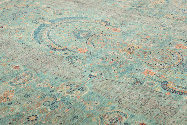 Kohinoor extra fine rug from Afghanistan 9x12 ft hand-knotted 16469063 - A Kohinoor Style top modern interior design carpet, hand-knotted fine wool. Use: Indoor, living room, dining room, bedroom, entry, lounge or office.