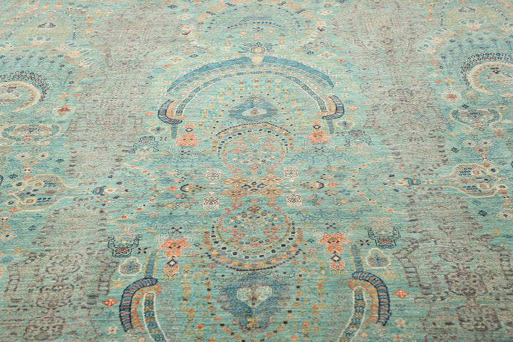 Kohinoor extra fine rug from Afghanistan 9x12 ft hand-knotted 16469063 - A Kohinoor Style top modern interior design carpet, hand-knotted fine wool. Use: Indoor, living room, dining room, bedroom, entry, lounge or office.