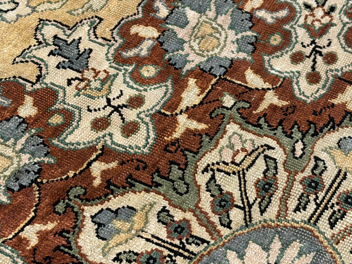 Tappeto in seta Hereke Medaglione Oro 170 × 122 cm | 16600