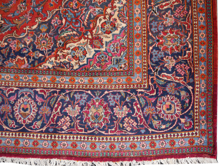 Kashan Palace Rug 10 × 14 ft (434 × 317 cm) Red | 14329