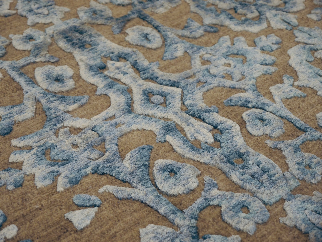 Bidjar Erased wool-silk designer rug 16087 — detail 4
