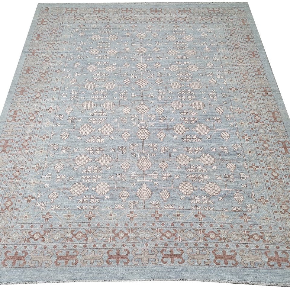 16400 Khotan Samarkand rug 11.3 x 9.0 ft grey beige