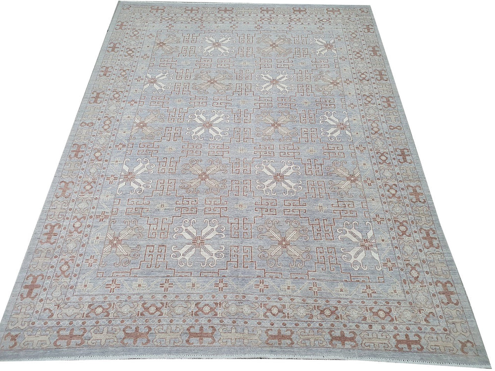 Khotan Samarkand rug 11.5 x 8.9 ft wool hand-knotted