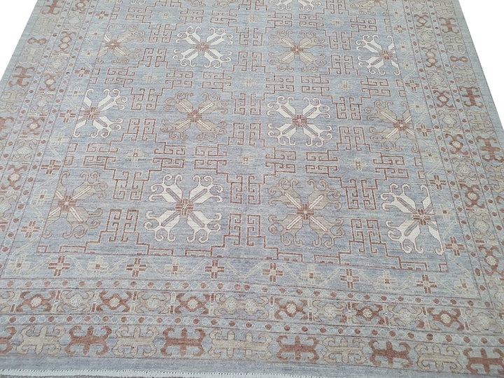 Khotan Samarkand rug 11.5 x 8.9 ft wool hand-knotted