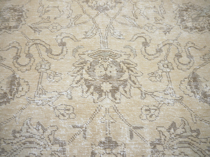 Ziegler Tabriz Persian Rug vintage with antique Design 8x10 beige 16288