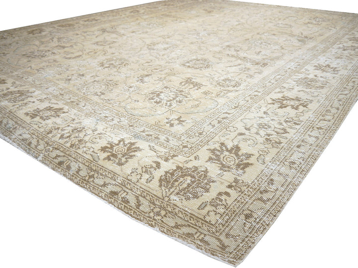 Ziegler Tabriz Persian Rug vintage with antique Design 8x10 beige 16288 Teppich Tapis