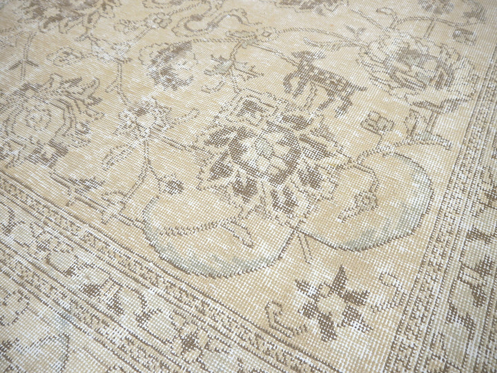 Ziegler Tabriz Persian Rug vintage with antique Design 8x10 beige 16288 Teppich Tapis
