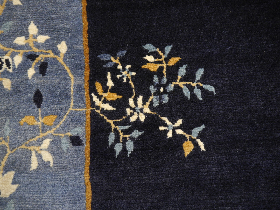 Nepal Peking rug light blue border detail – 15101