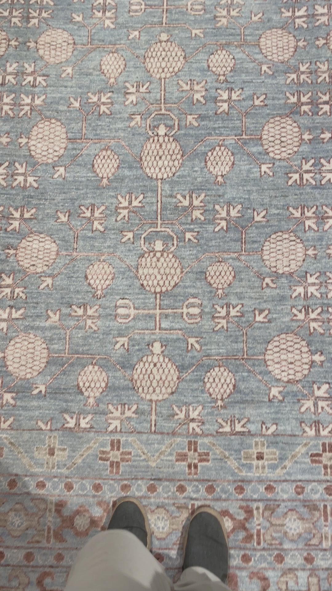 16400 Khotan Samarkand rug 11.3 x 9.0 ft grey beige