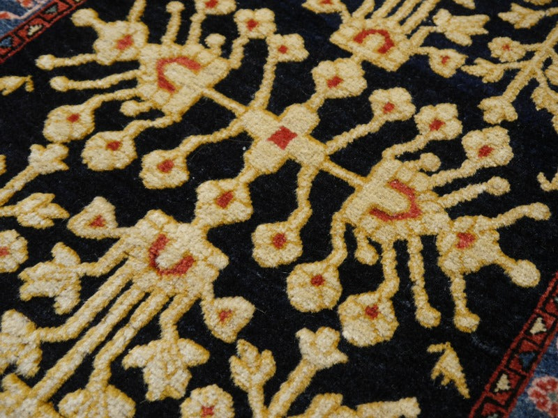 15350 Jozan Souf Antique rug - collectors item 2.5 x 2 ft for sale