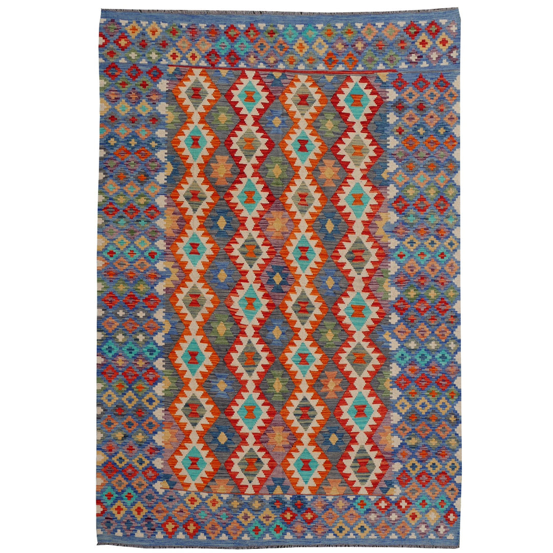 Kilim Rug 7 x 10 ft Arijana Afghan hand-woven flatweave