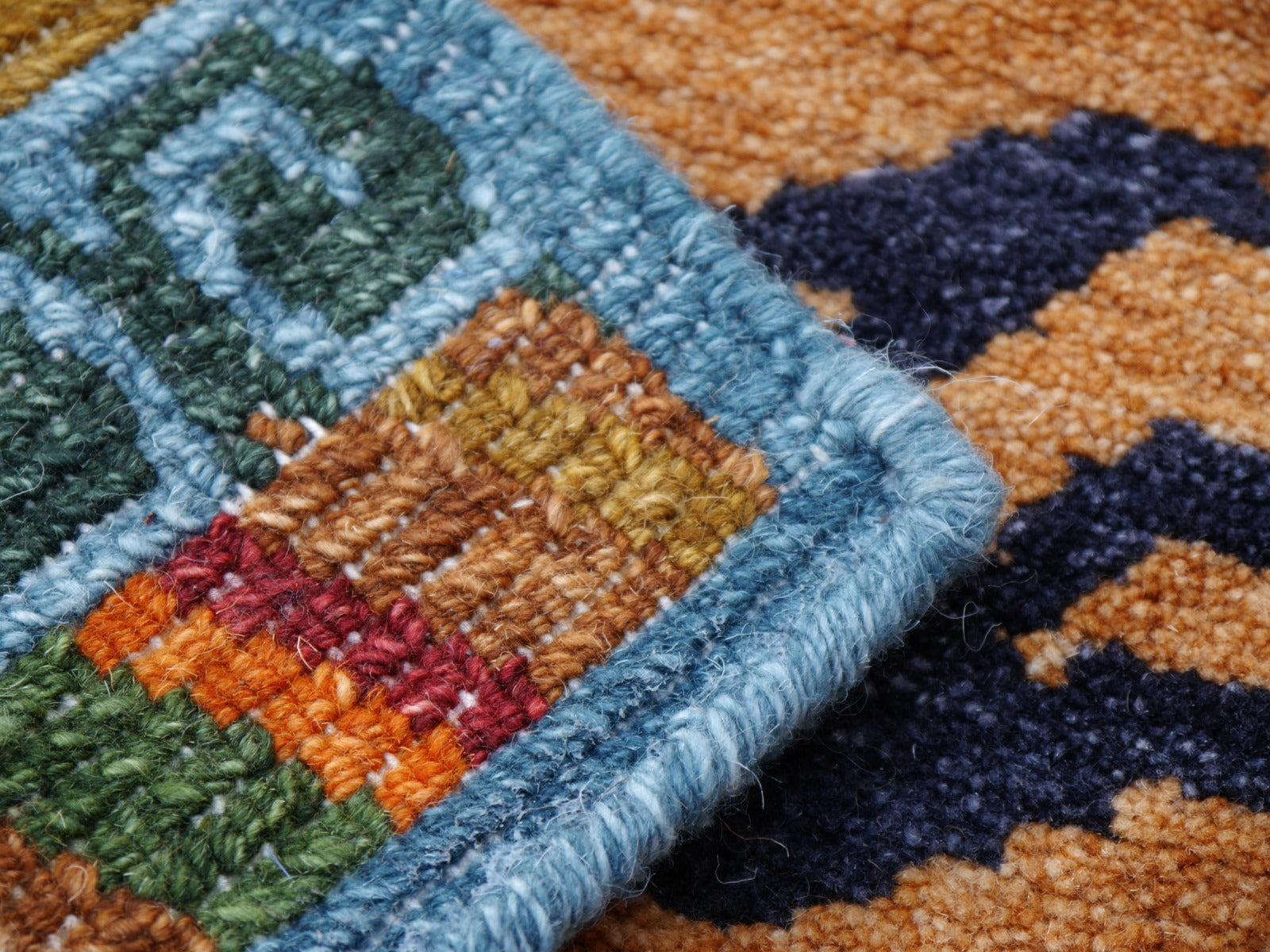 16086 Tibetan Tiger Rug 6 x 3 ft hand knotted - Djoharian