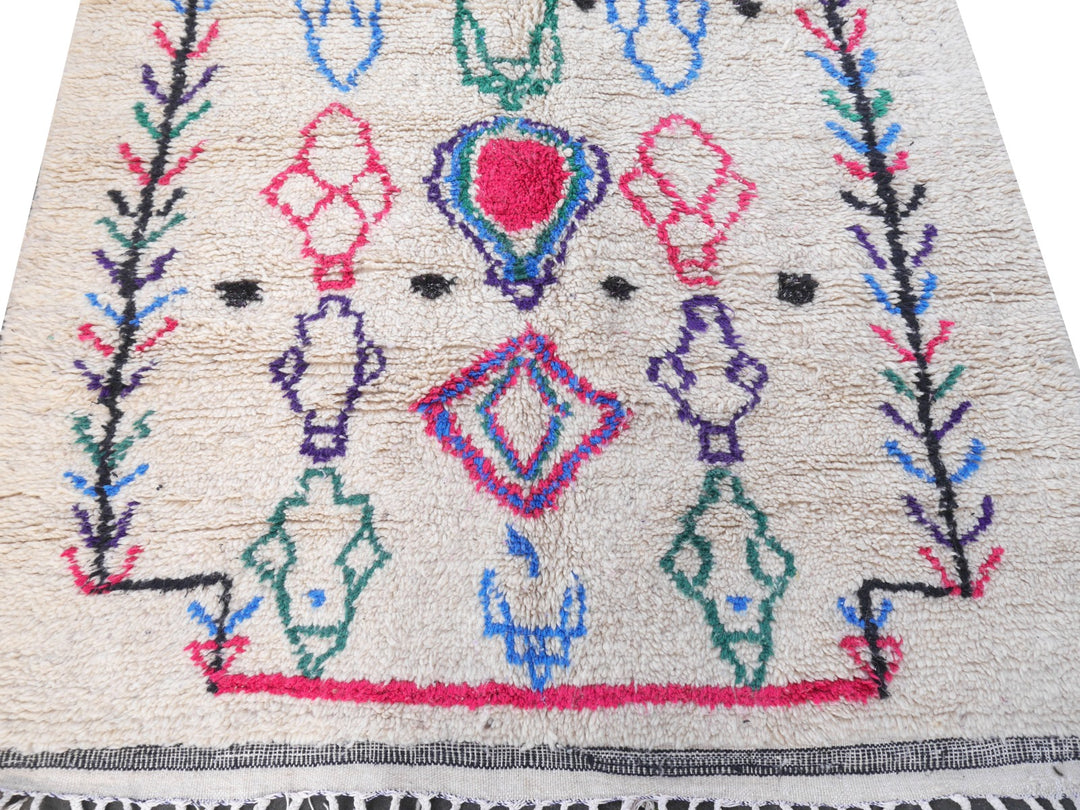 Azilal Berber rug Morocco 7.6 x 4.8 ft Moroccan carpet