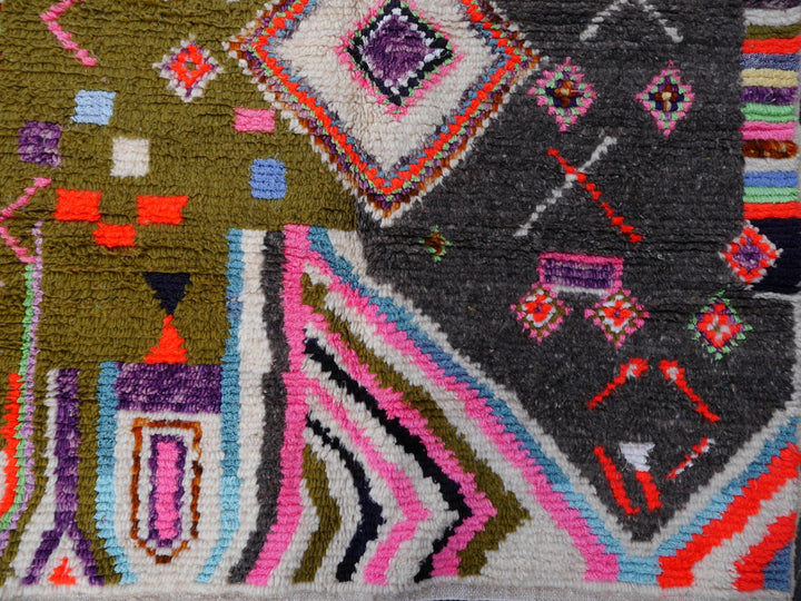 16112 Azilal Berber rug Morocco 7.4 x 4.5 ft Moroccan Rug 