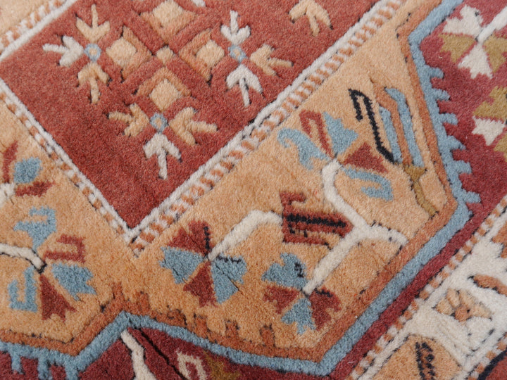 Hallway runner rug 9 x 2.7 ft hand knotted Turkish Melas